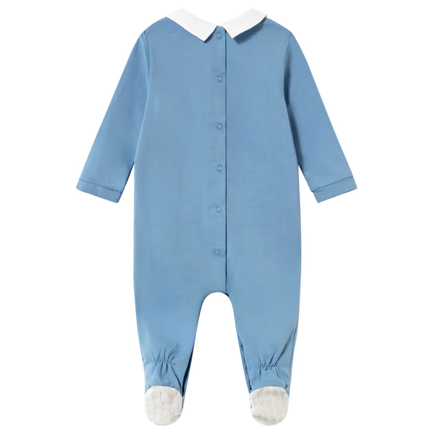 Baby Boys Blue Hot Air Balloon Babygrow, 2, hi-res