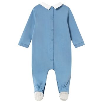 Baby Boys Blue Hot Air Balloon Babygrow