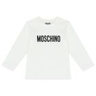 Younger White Logo Long Sleeve Top, 1, hi-res