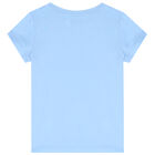 Girls Blue Logo T-Shirt, 2, hi-res