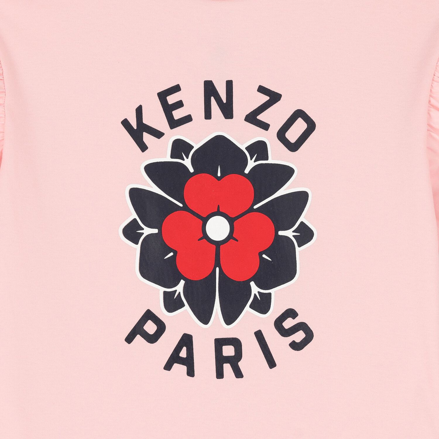 Girls Pink Logo Flower Dress, 1, hi-res