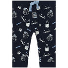 Baby Boys Grey & Navy Cap Tracksuit, 1, hi-res