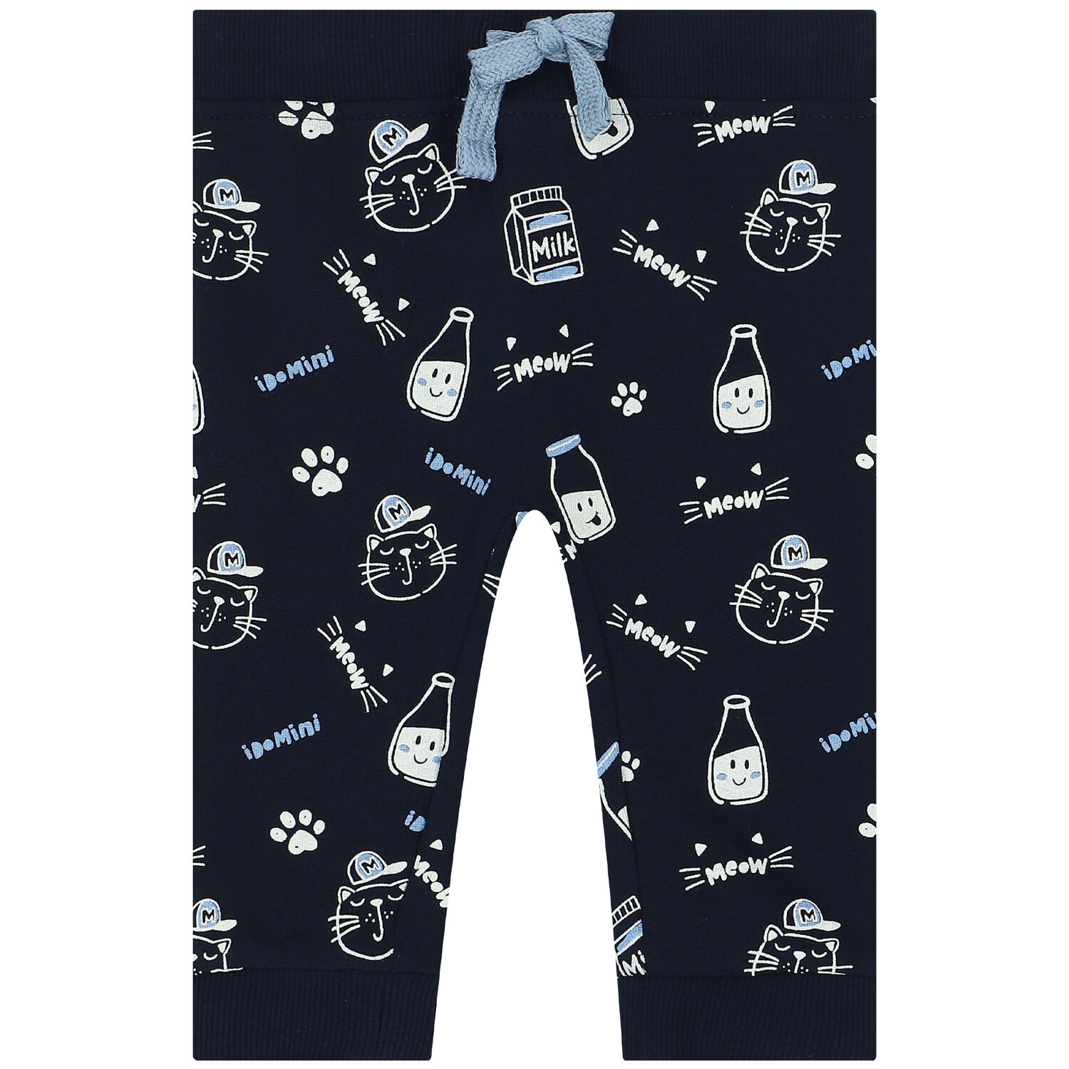 Baby Boys Grey & Navy Cap Tracksuit, 1, hi-res