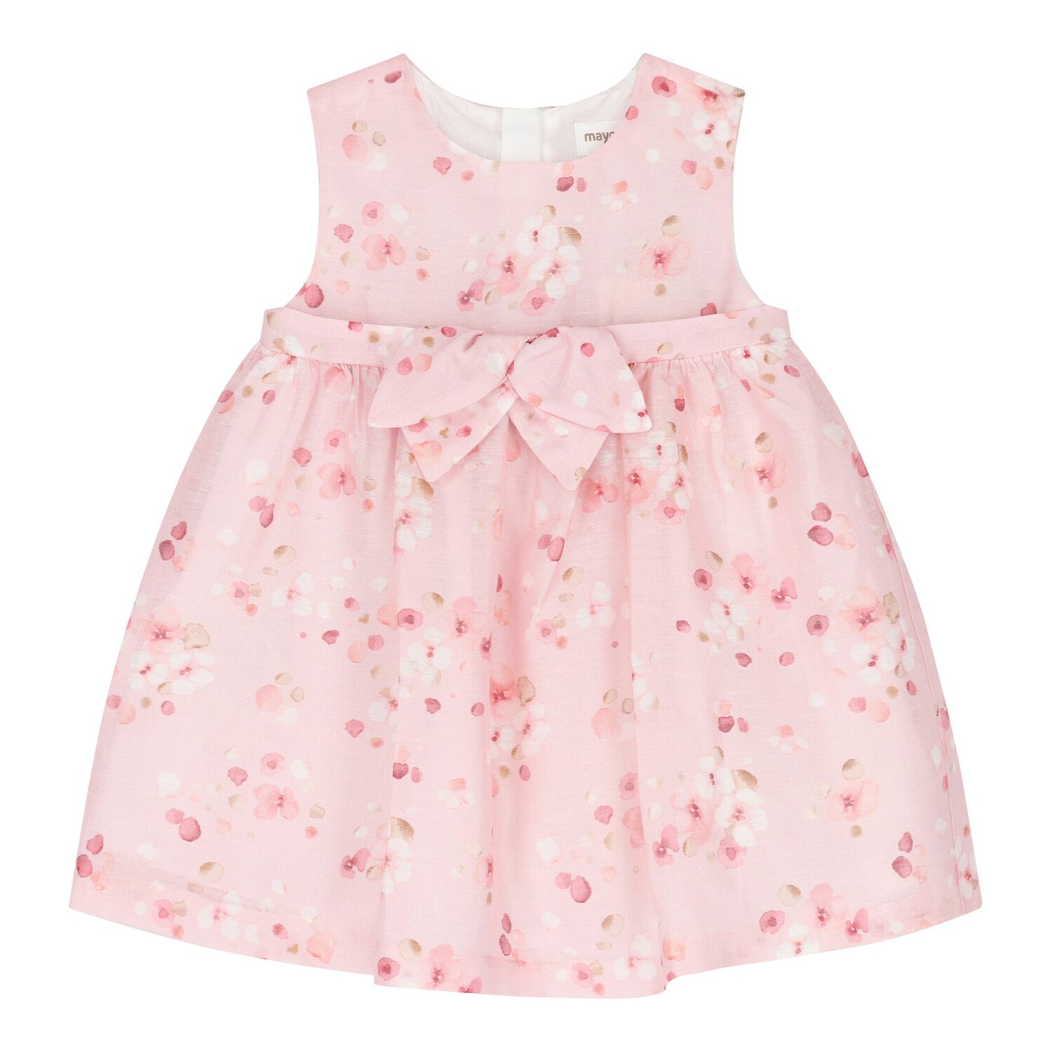Baby Girls Pink Floral Dress, 1, hi-res image number null