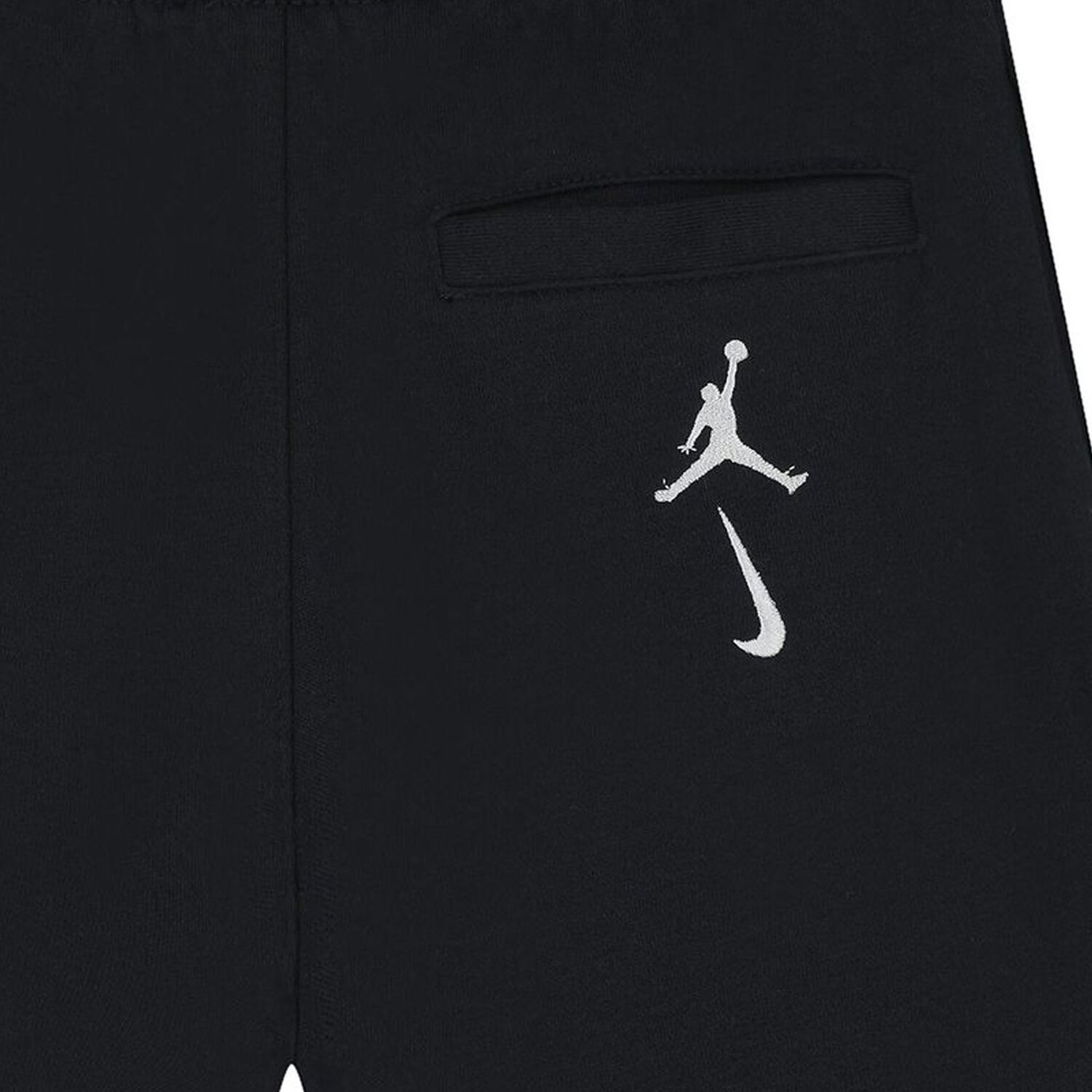 Boys Black Logo Jordan Shorts, 1, hi-res