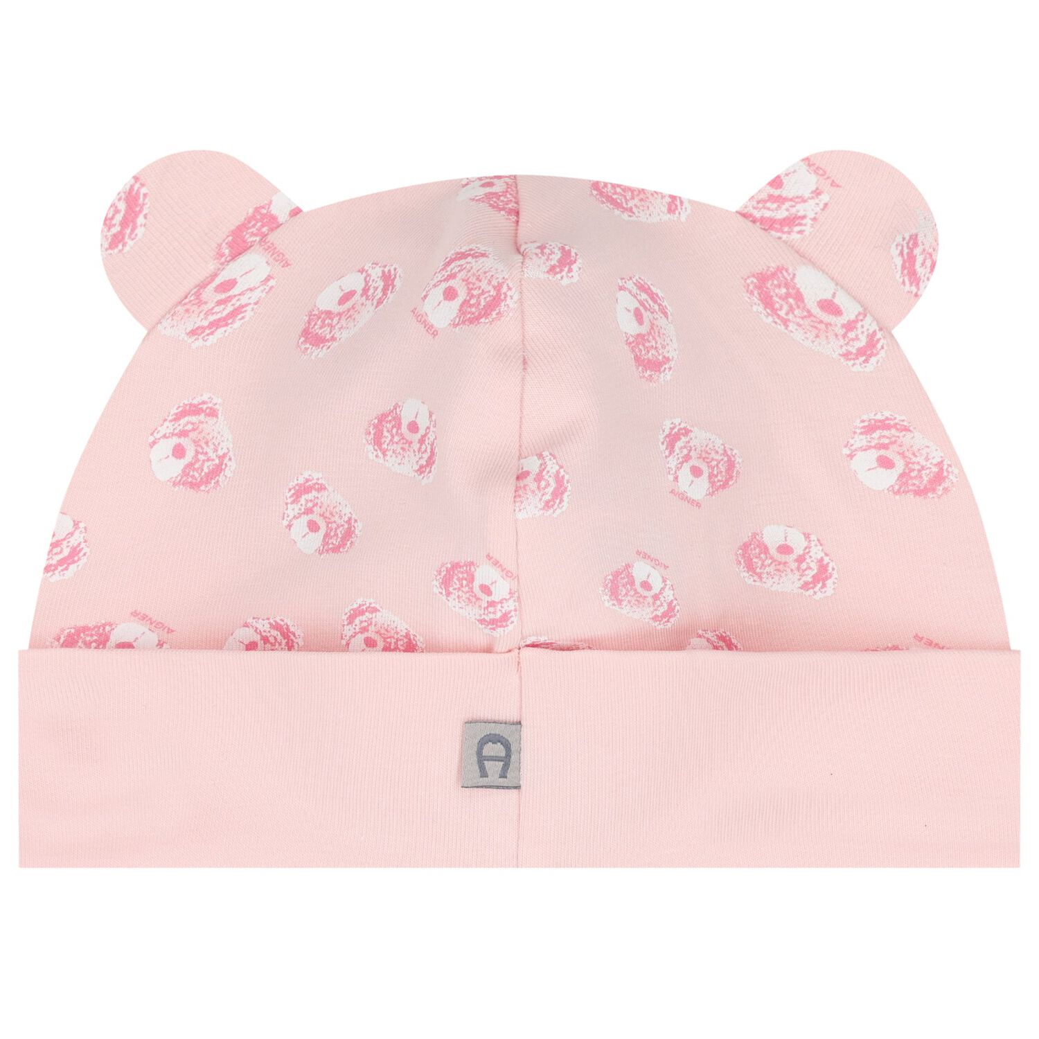Baby Girls Pink Teddy Bear Logo Hat, 3, hi-res