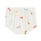 Younger Girls White Embroidered Bow Dress Set, 1, hi-res