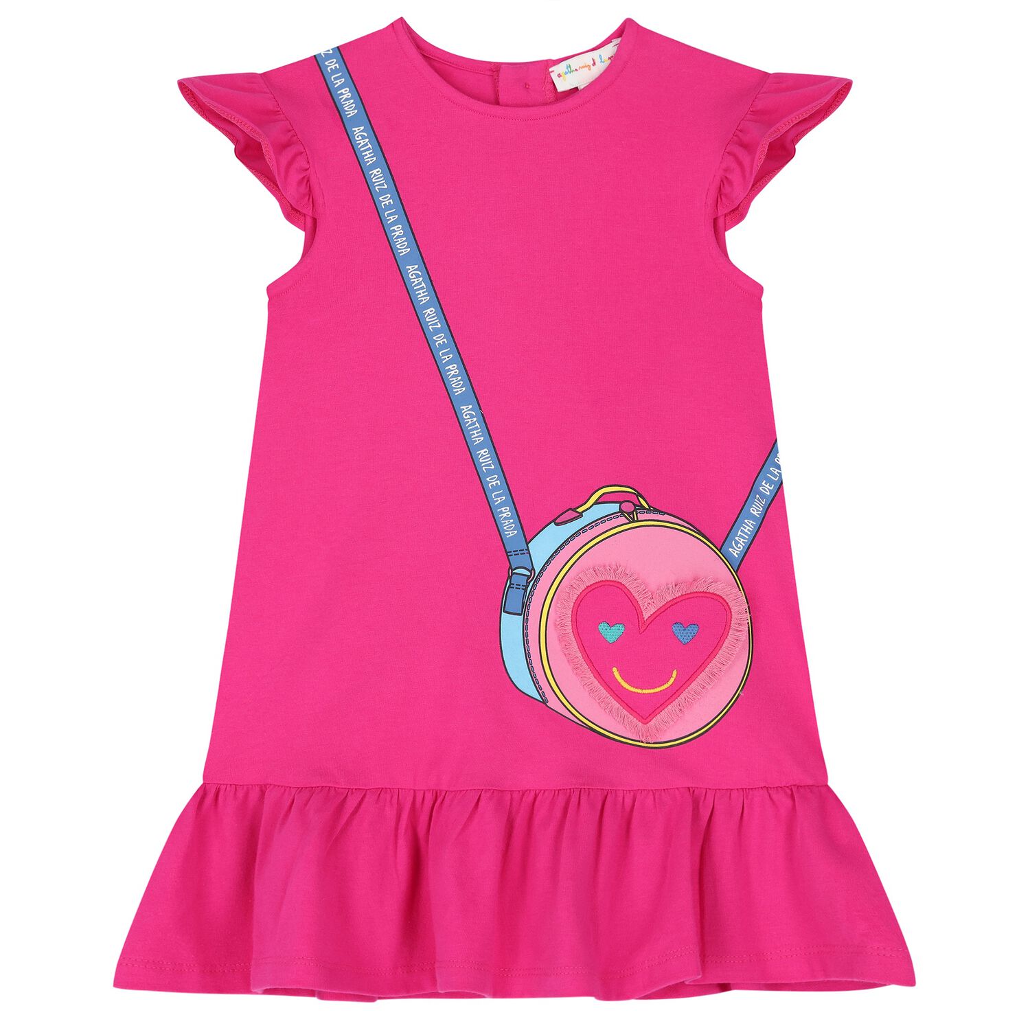 Girls Pink Bag Logo Dress, 1, hi-res image number null