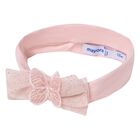 Baby Girls Pink Tulle Bow Headband, 2, hi-res