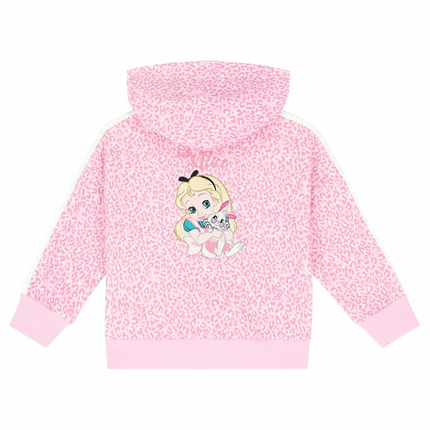 Younger Girls Pink Zip Up Top, 1, hi-res