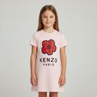 Girls Pink Boke Flower Dress, 1, hi-res
