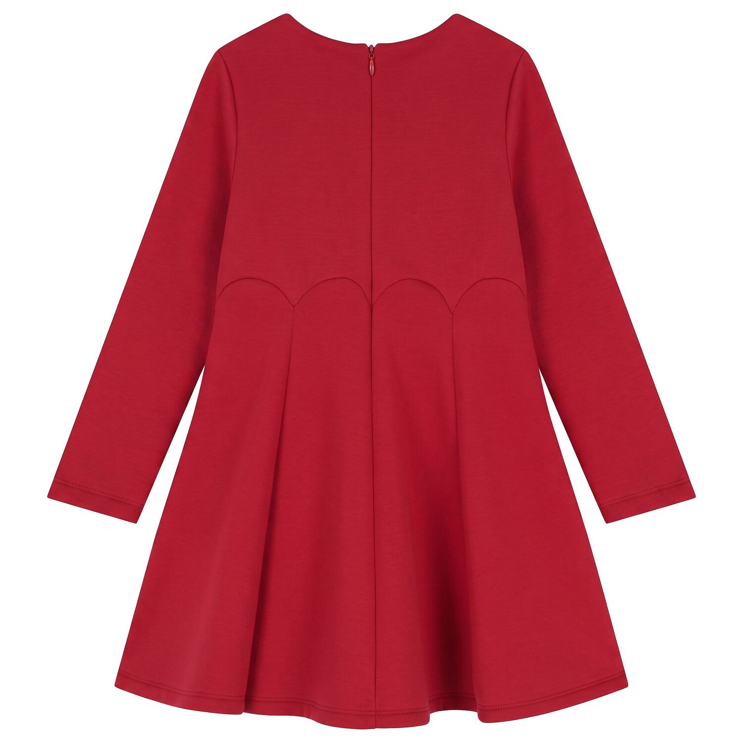 Girls Red Floral Dress, 1, hi-res