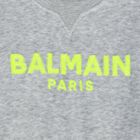 Girls Grey Logo Dress, 1, hi-res