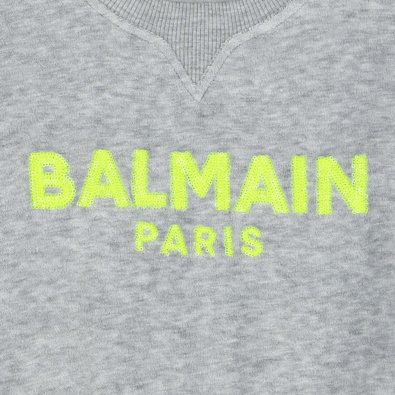 Girls Grey Logo Dress, 1, hi-res