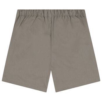 Boys Beige Logo Shorts