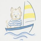 Younger Boys White & Yellow Swim Shorts Set, 1, hi-res