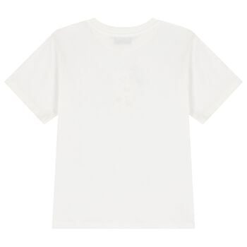 Ivory Christmas Teddy Bear Logo T-Shirt 