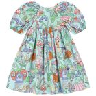 Girls Multi-Colored Fairies Dress, 1, hi-res