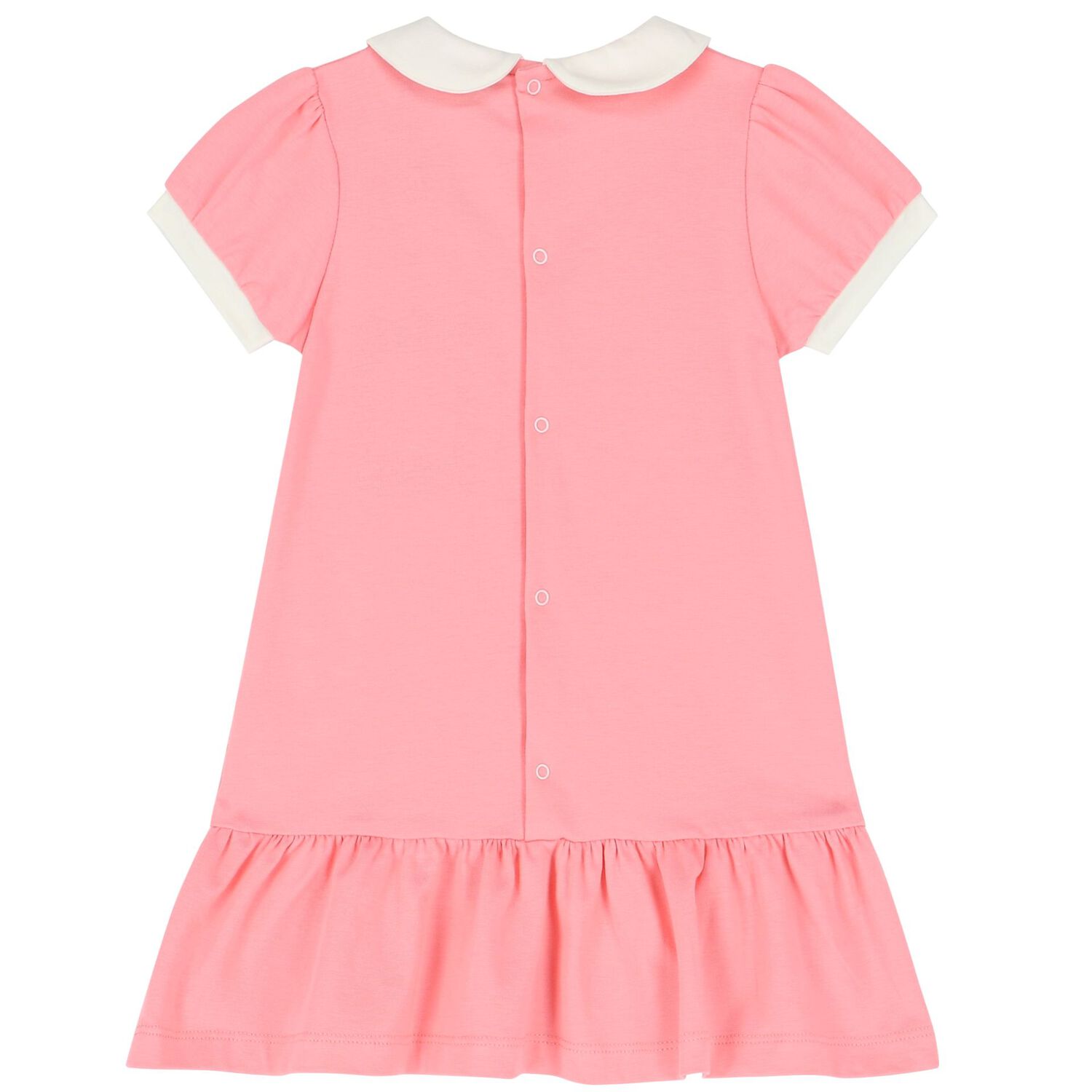 Younger Girls Pink Logo Polo Dress, 1, hi-res image number null