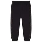 Boys Black Logo Joggers, 2, hi-res