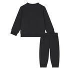 Younger Black Smiley Logo Tracksuit, 1, hi-res