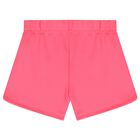 Girls Pink Heart Shorts, 1, hi-res