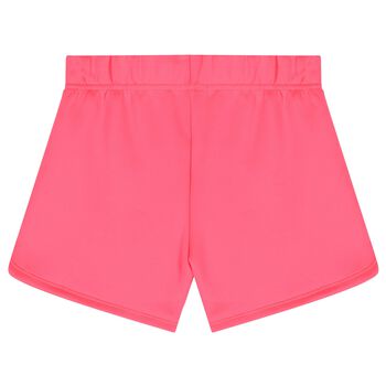 Girls Pink Heart Shorts
