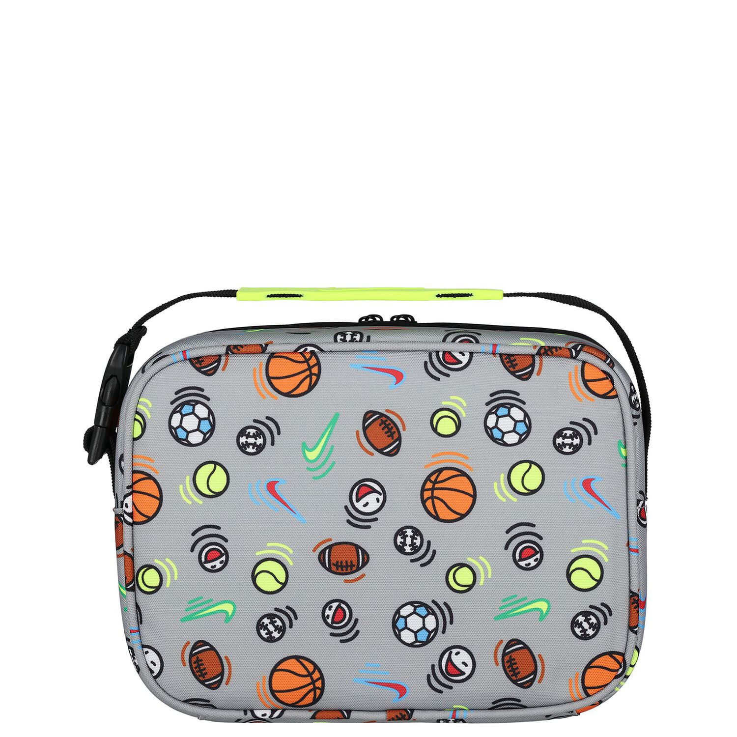 Grey & White Logo Lunch Bag ( 26CM ), 5, hi-res