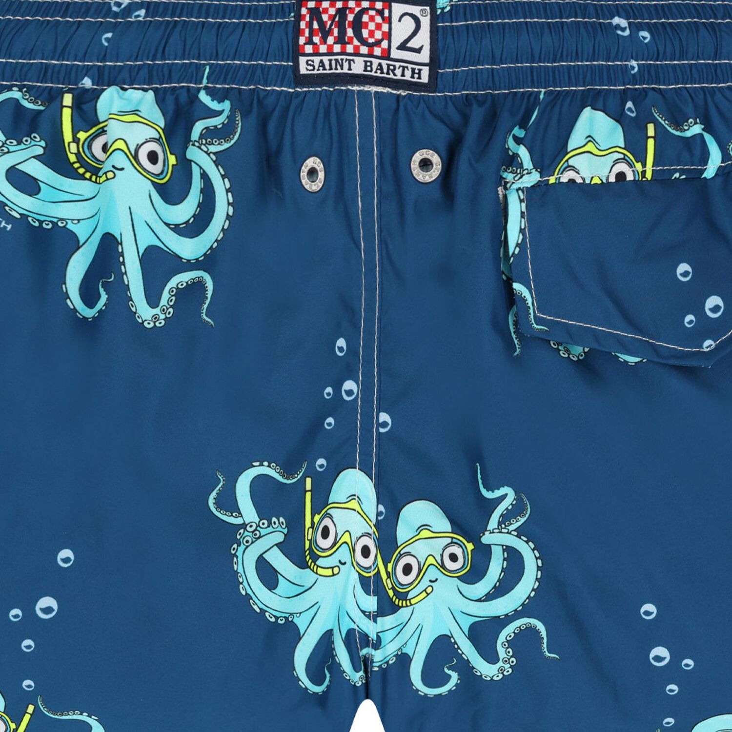 Boys Blue Octopus Swim Shorts, 1, hi-res image number null