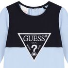 Baby Boys Blue Logo Babygrow, 2, hi-res