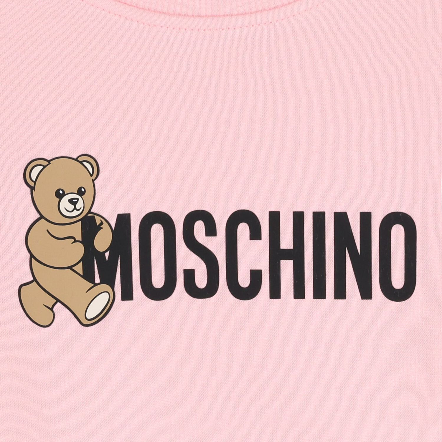 Girls Pink Teddy Bear Logo Sweatshirt, 1, hi-res image number null