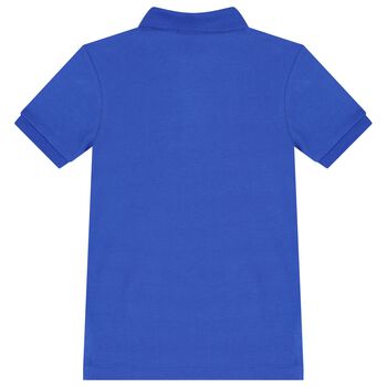 Boys Blue Logo Polo Shirt
