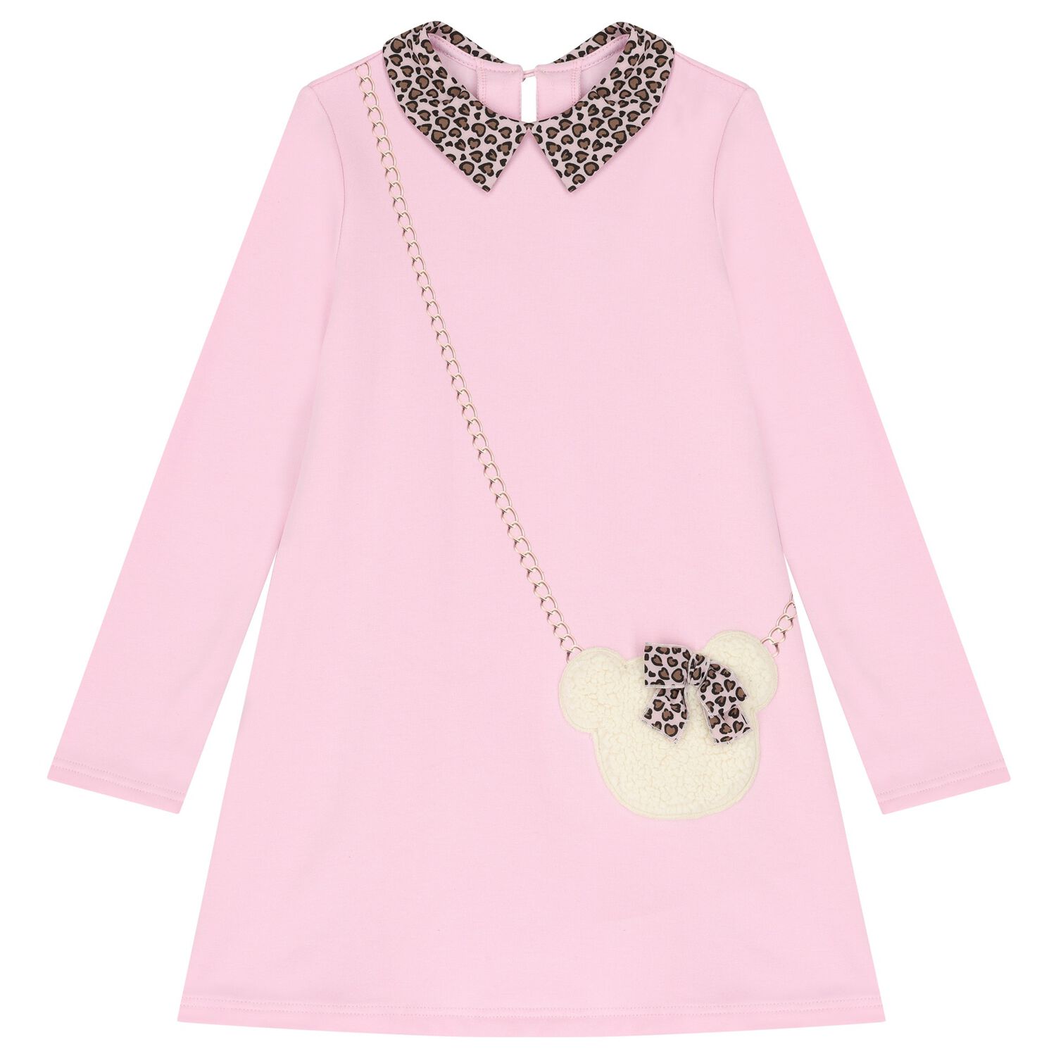 Girls Pink Bag Dreess, 1, hi-res