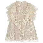 Girls Ivory Butterfly Tulle Dress, 1, hi-res
