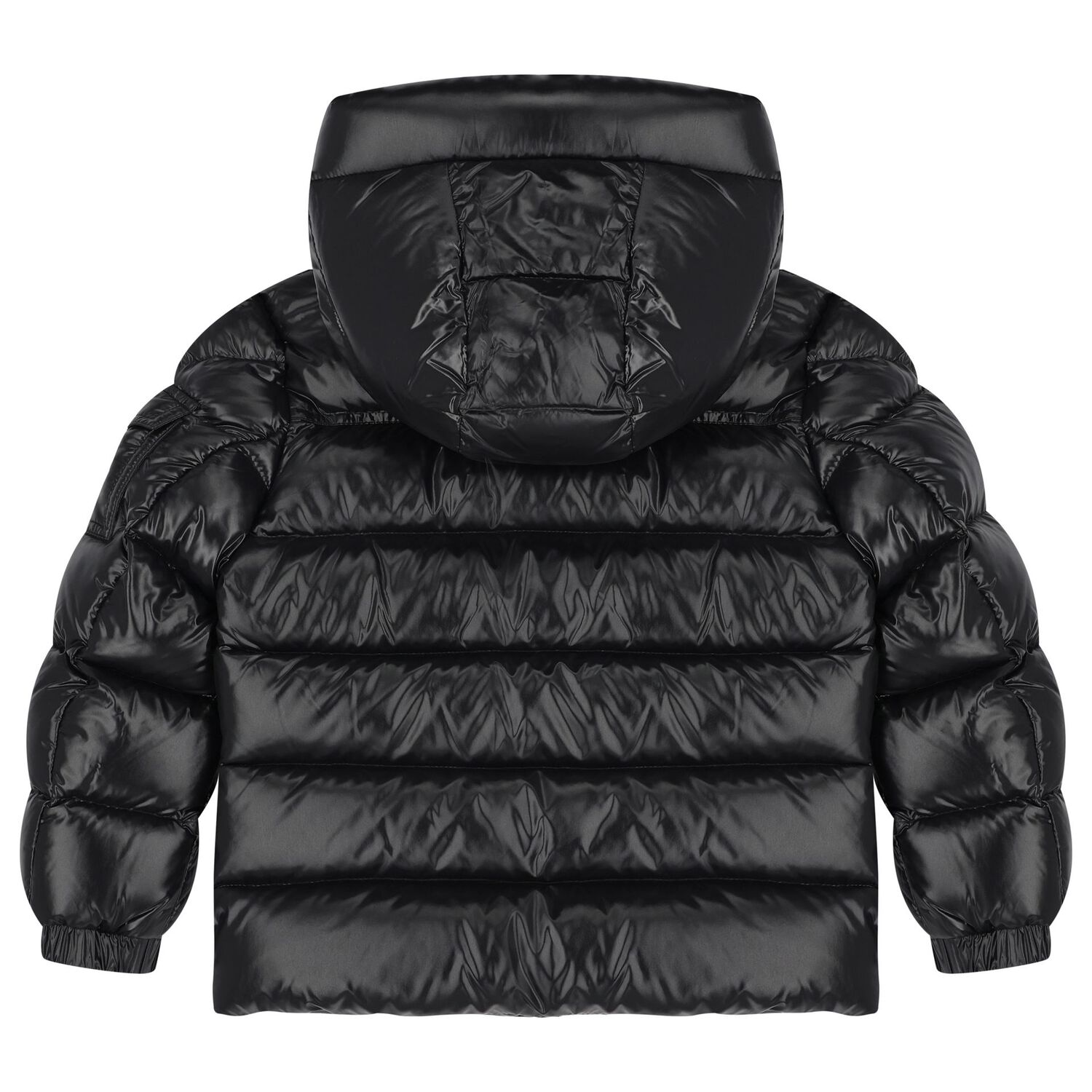 Boys Black Groseiller Down Puffer Jacket, 1, hi-res