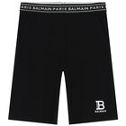 Black Logo Shorts, 1, hi-res