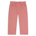 Younger Girls Ivory & Pink Tracksuit Set ( 3 Piece ), 2, hi-res