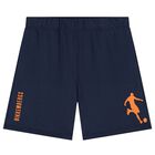 Boys Orange & Navy Blue Logo Shorts Set, 2, hi-res