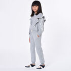 Girls Grey Logo Joggers, 1, hi-res
