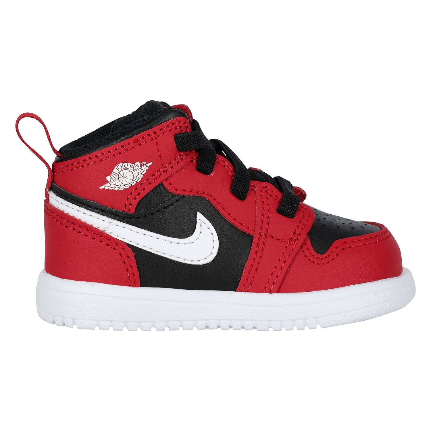 Red, Black & White Air Jordan 1 Mid Alt Trainers, 1, hi-res