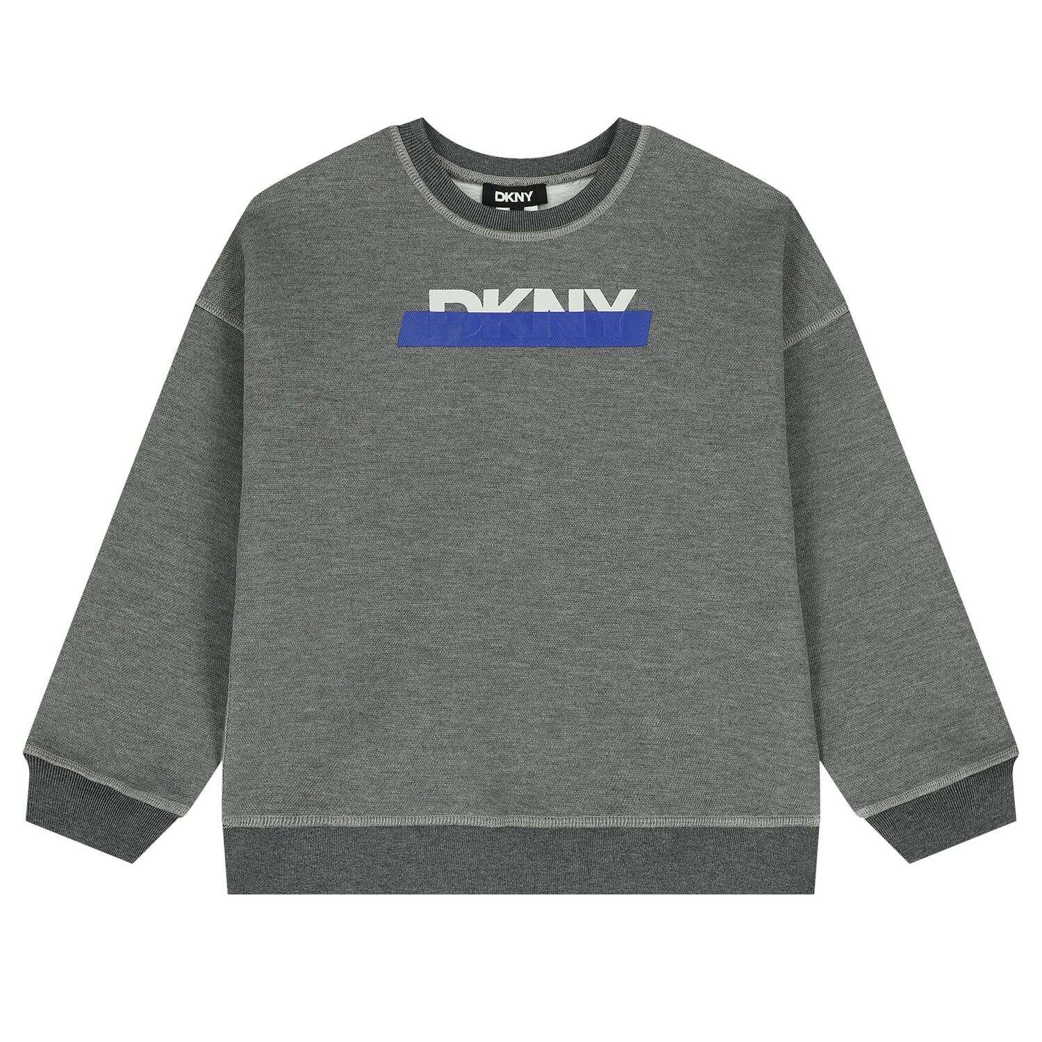 Boys Grey Logo Reversible Sweatshirt , 1, hi-res