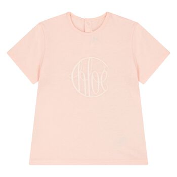 Younger Girls Pink Logo T-Shirt