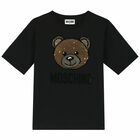 Black Reversible Sequin Logo T-Shirt, 1, hi-res