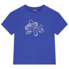 Boys Blue Octopus T-Shirt, 1, hi-res