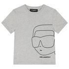Boys Grey Logo T-Shirt, 1, hi-res