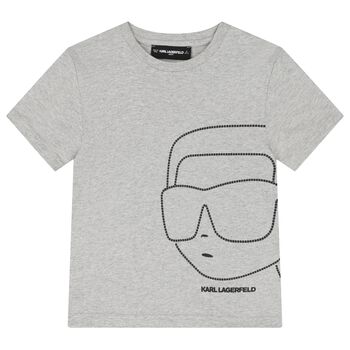 Boys Grey Logo T-Shirt