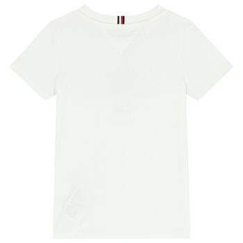 Boys White  Logo T-Shirt