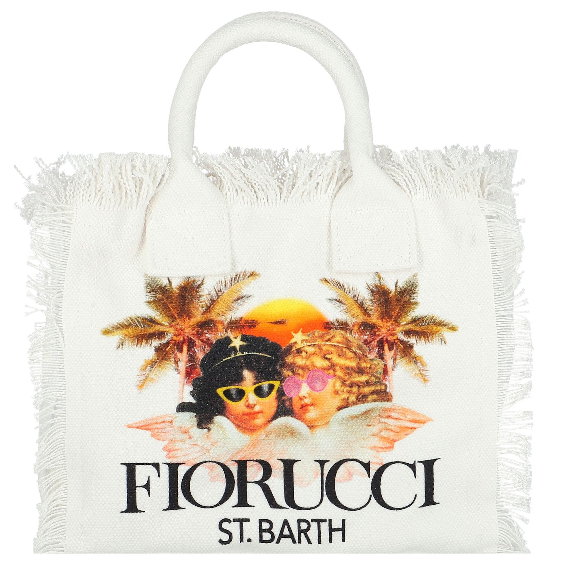 MC2 St Barth Girls White Fiorucci Tote Bag Junior Couture UK