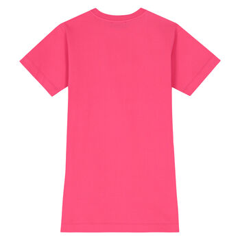 Girls Pink Logo Dress