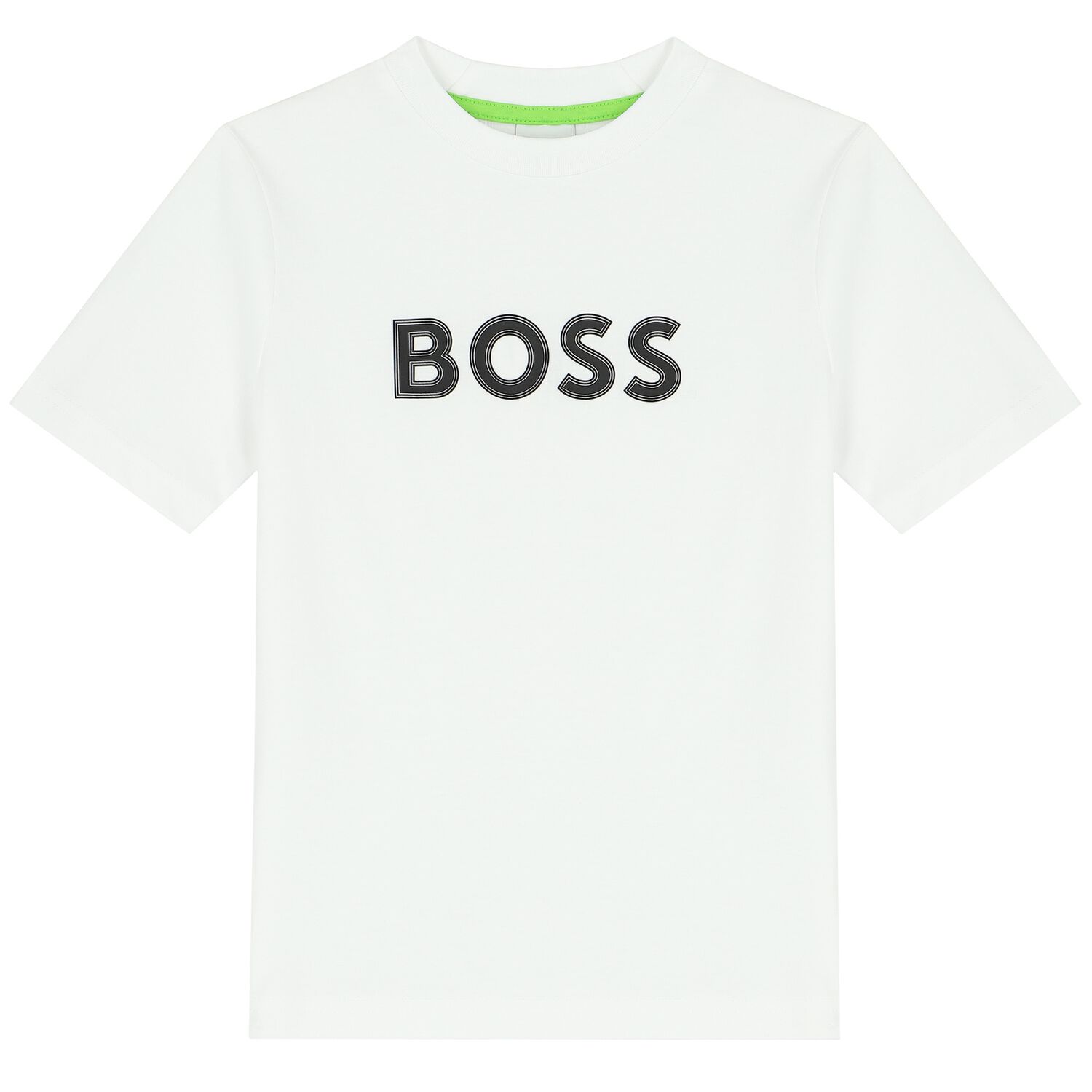 Boys White Logo T-Shirt, 2, hi-res image number null